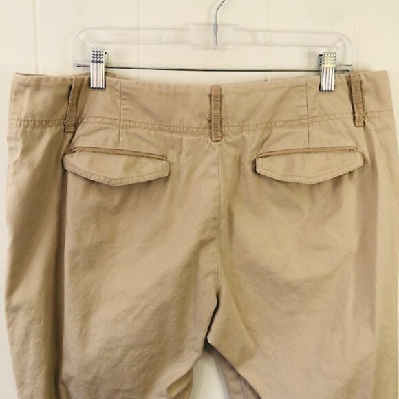 Tahari Tan Womens Wide Leg Crop Pants Size 14 - Picture 6 of 9